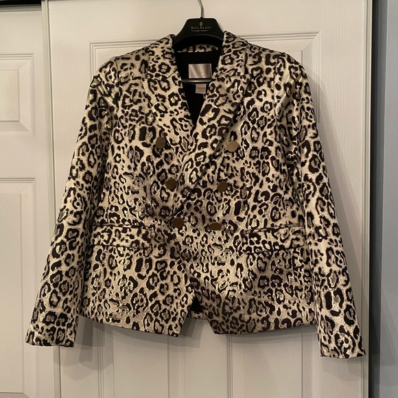 Rachel Parcell metallic leopard blazer - Picture 1 of 5